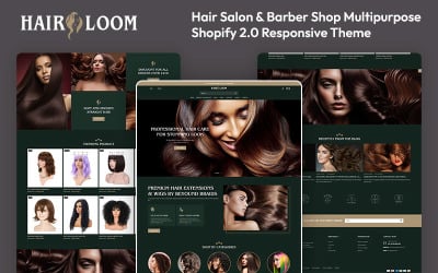 Hairloom - Kapsalon en kapperszaak Multifunctioneel Shopify 2.0 responsief thema