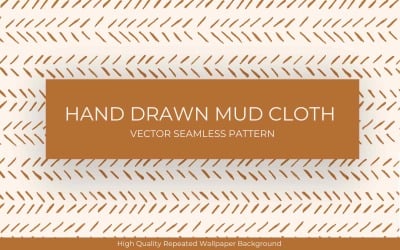 Hand Drawn Mud Cloth Pattern