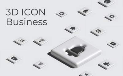 Mehrzweck-3D-Icon-Set-Paket