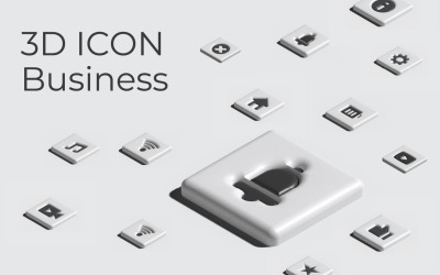 Pacchetto set di icone 3D multiuso