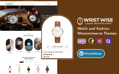 WristWise - Годинники та аксесуари - Тема WooCommerce