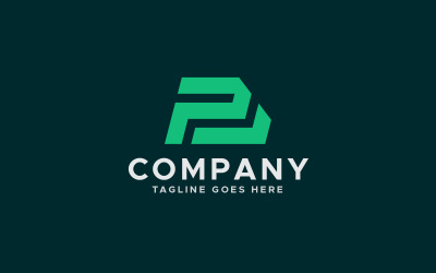 Design del logo con lettera P o PB