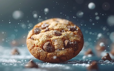 Floating Cookie Flying Chocolate chip cookies 11