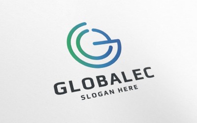 Globalec bokstaven G professionell logotyp