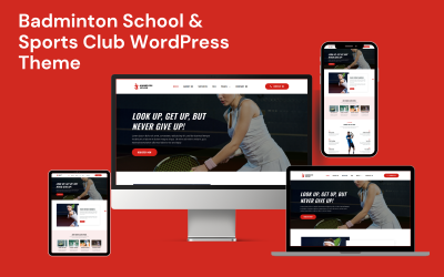 Tema de WordPress para escuelas y clubes deportivos de bádminton
