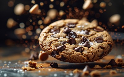 Floating Cookie Flying Chocolate chip cookies 30