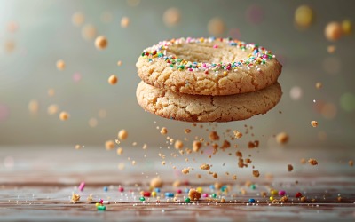 Floating Cookie Flying Chocolate chip cookies 34