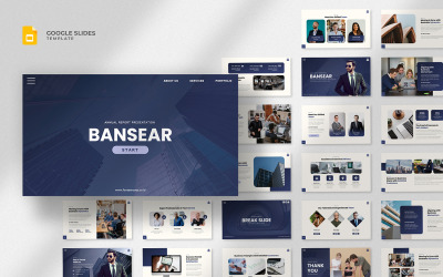 Bansear - Jaarverslag Google Slides-sjabloon