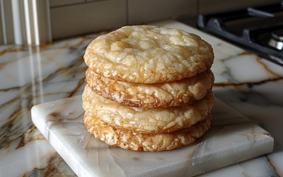 Fehér sütemény csokireszelékkel Cookie Heap 124