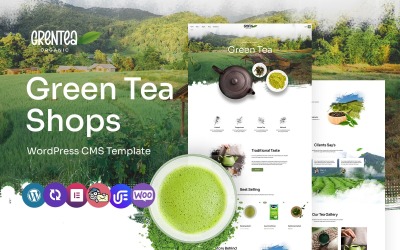 Grentea - 有机健康茶店多用途 WordPress Elementor 主题