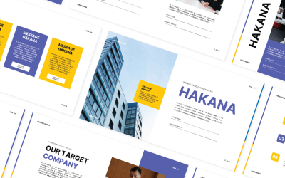 Hakana - PowerPoint šablona kreativní agentury