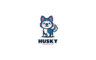 Husky Mascot Cartoon Logo 5