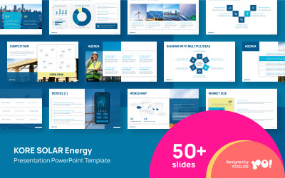 KORE SOLAR Energy Prezentace PowerPoint šablony