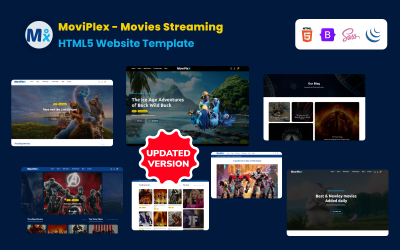 MoviPlex - 电影流媒体 HTML5 网站模板