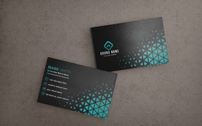 Plantilla de diseño de tarjeta de presentación para emprendedores modernos
