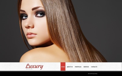 Modèle de site Web de salon de coiffure