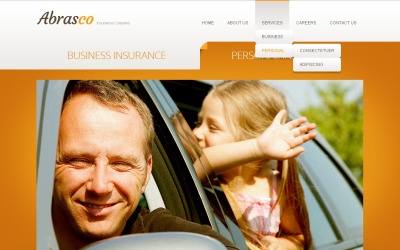 Шаблон Drupal Orange Insurance №42370