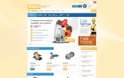 Tools Store ZenCart Template