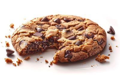 Biscotti con gocce di cioccolato e briciole 195