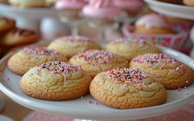 Chocolate chip cookies on a plate 213