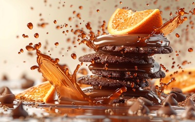 带有油花的漂浮巧克力曲奇 139