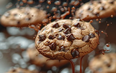 Floating Cookie Flying Chocolate chip cookies 158
