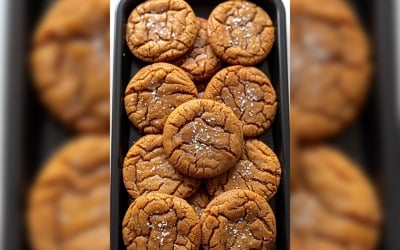 Chocolate chip cookies collage på en bricka 01