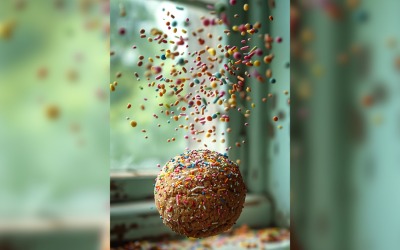 Chocolate chip cookies with multi colour sprinkle 30