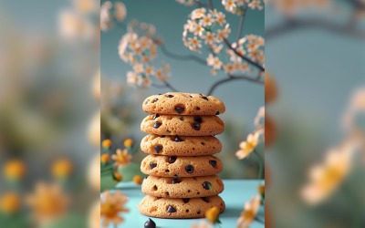 Cookies with chocolate chips Heap 08