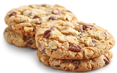 Fehér sütemény csokireszelékkel Cookie Heap 235