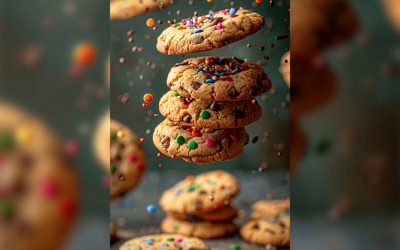 Floating Cookie Flying Chocolate chip cookies 26