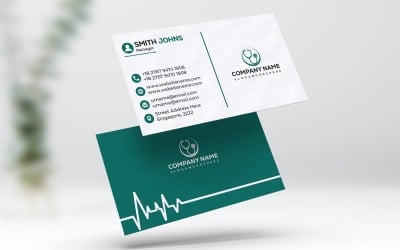 Aprimore sua empresa médica com modelos de cartão de visita sofisticados