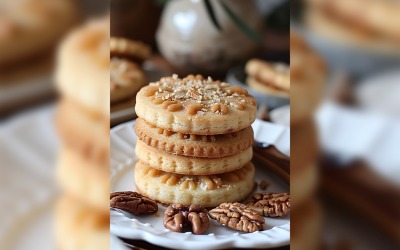 Biscoitos de chocolate em um prato 96