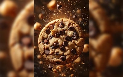 Floating Cookie Flying Chocolate chip cookies 20.