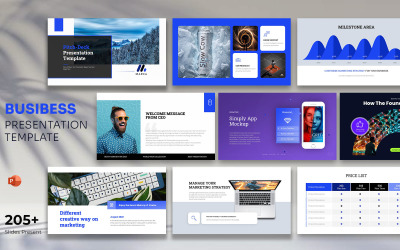 Business Plus-presentatie PowerPoint-sjabloon