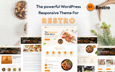 EZ Restro : améliorez votre activité culinaire avec ce thème WordPress élégant conçu pour les restaurants