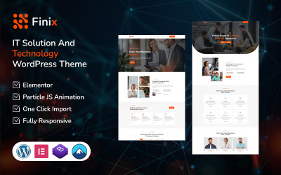 Finix — тема WordPress для бизнеса в сфере ИТ-решений и технологий