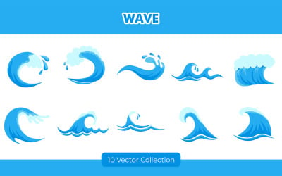 Колекція хвильових ілюстрацій