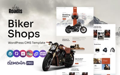 Roadis — багатоцільова тема WordPress Elementor для байкерського магазину