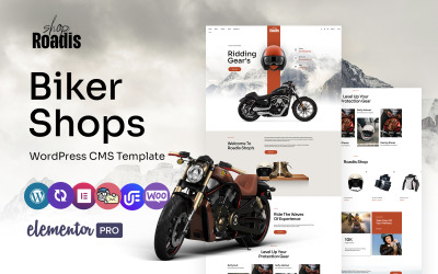 Roadis - Biker Shop Multifunctioneel WordPress Elementor-thema
