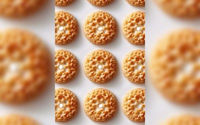 Chocolate chip cookies collage on white background 161