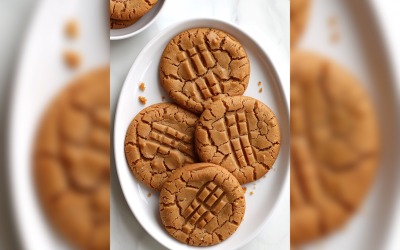 Chocolate chip cookies on a plate 154