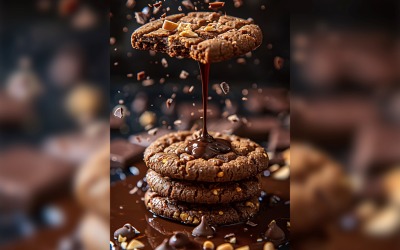 cookies with chocolate chips and sweet tea 133