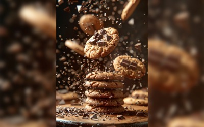 Floating Cookie Flying Chocolate chip cookies 130