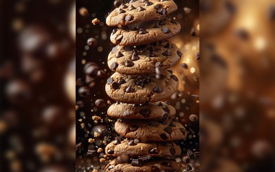 Floating Cookie Flying Chocolate chip cookies 135