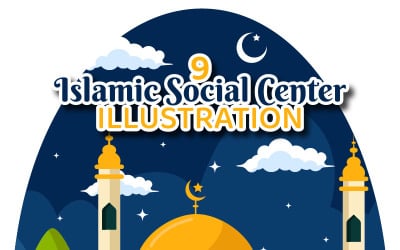 9 Islamic Social Center Illustration