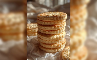 Biscuits blancs aux pépites de chocolat Cookies Tas 208