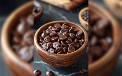 Cookies with chocolate in bowl 171