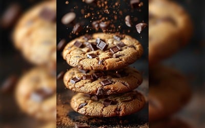 Floating Cookie Flying Chocolate chip cookies 211