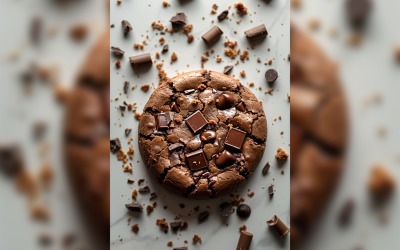 Schwimmende Chocolate Chip Cookies gestapelt 176